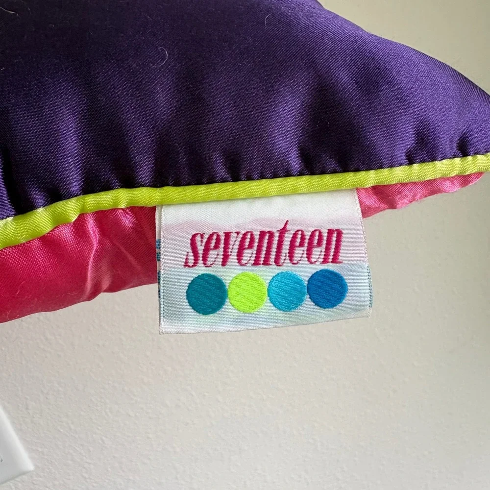 Seventeen Magazine pillow detailed